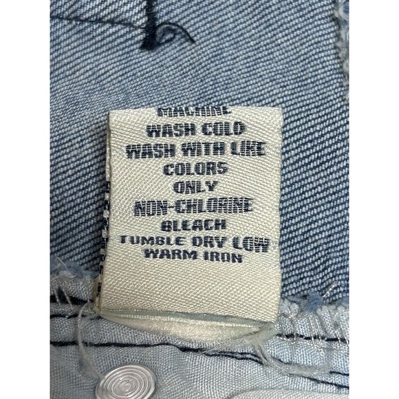 Ocean Drive Ella Vintage Wash Distressed Denim Mini Skirt - Sz 9 - Picture 5 of 5